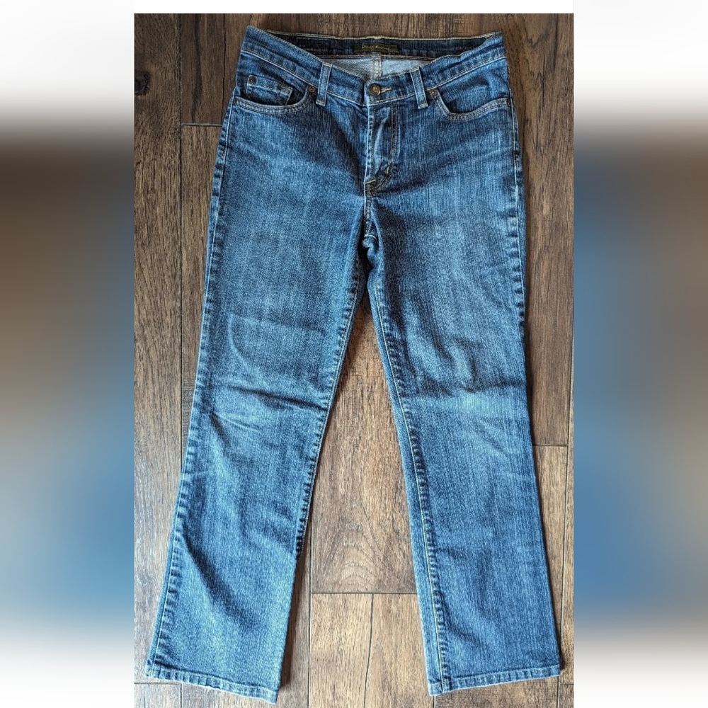 Womens Size 6 DAVID KAHN Jeanswear Low Rise Stretch Boot Cut Made In USA.